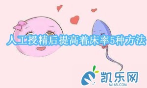 人工授精后提高着床率5种方法！快来收藏